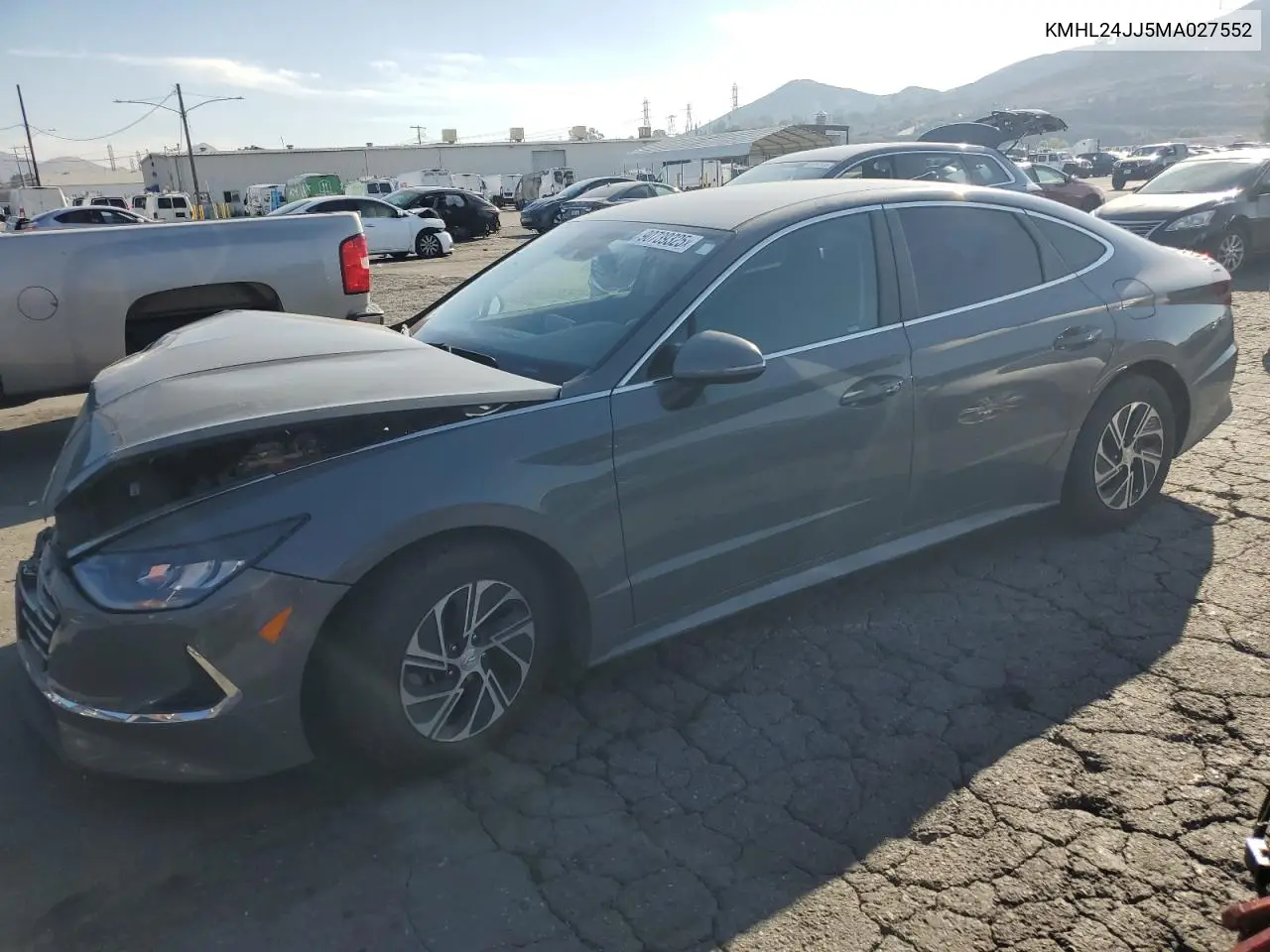 KMHL24JJ5MA027552 2021 Hyundai Sonata Hybrid