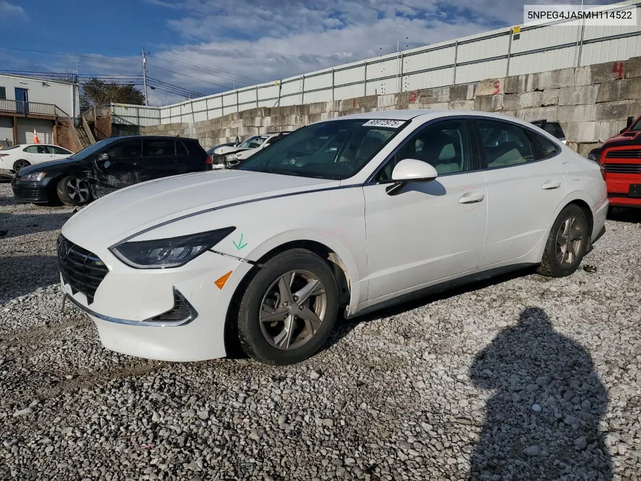 5NPEG4JA5MH114522 2021 Hyundai Sonata Se