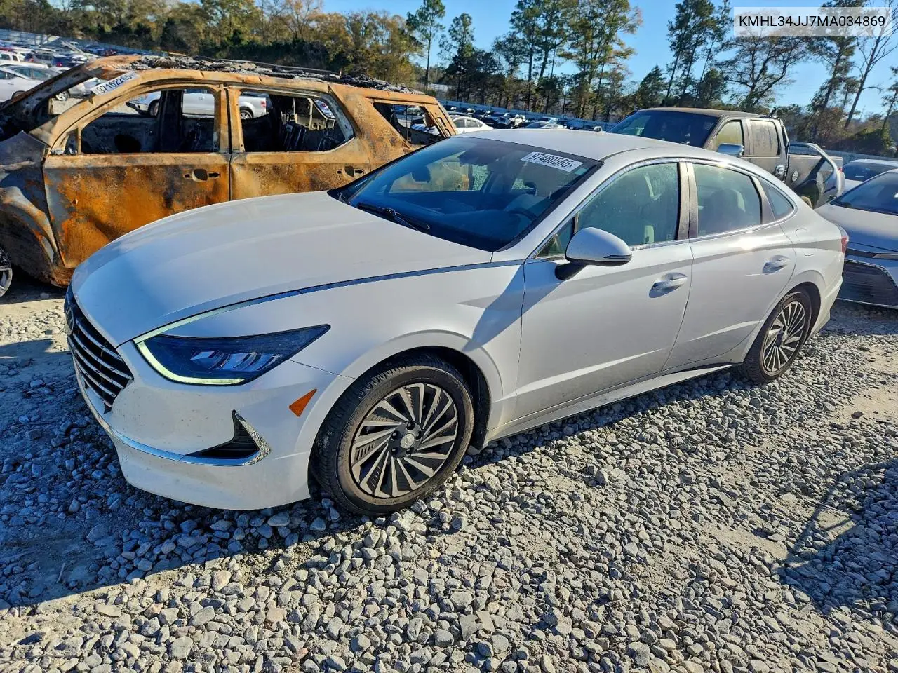 KMHL34JJ7MA034869 2021 Hyundai Sonata Hybrid