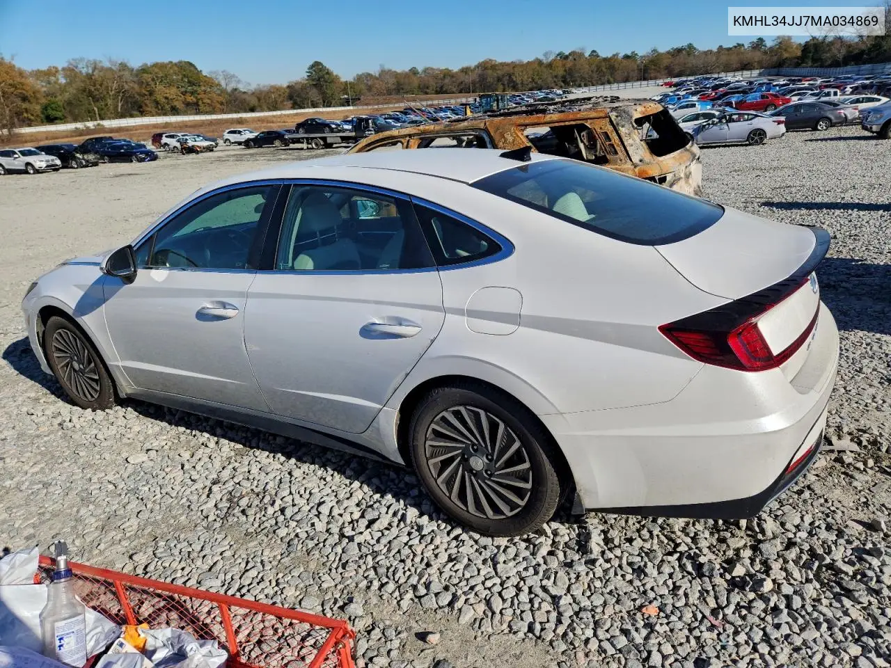 KMHL34JJ7MA034869 2021 Hyundai Sonata Hybrid