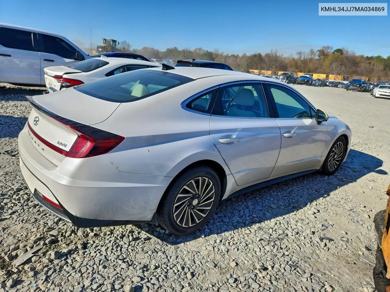 KMHL34JJ7MA034869 2021 Hyundai Sonata Hybrid