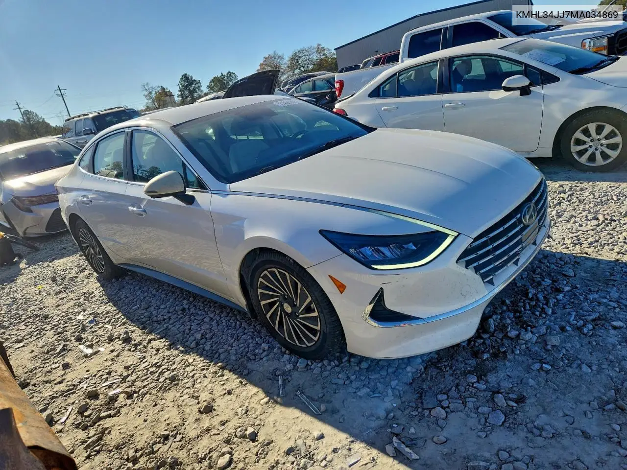 KMHL34JJ7MA034869 2021 Hyundai Sonata Hybrid