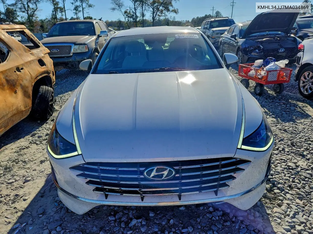 KMHL34JJ7MA034869 2021 Hyundai Sonata Hybrid