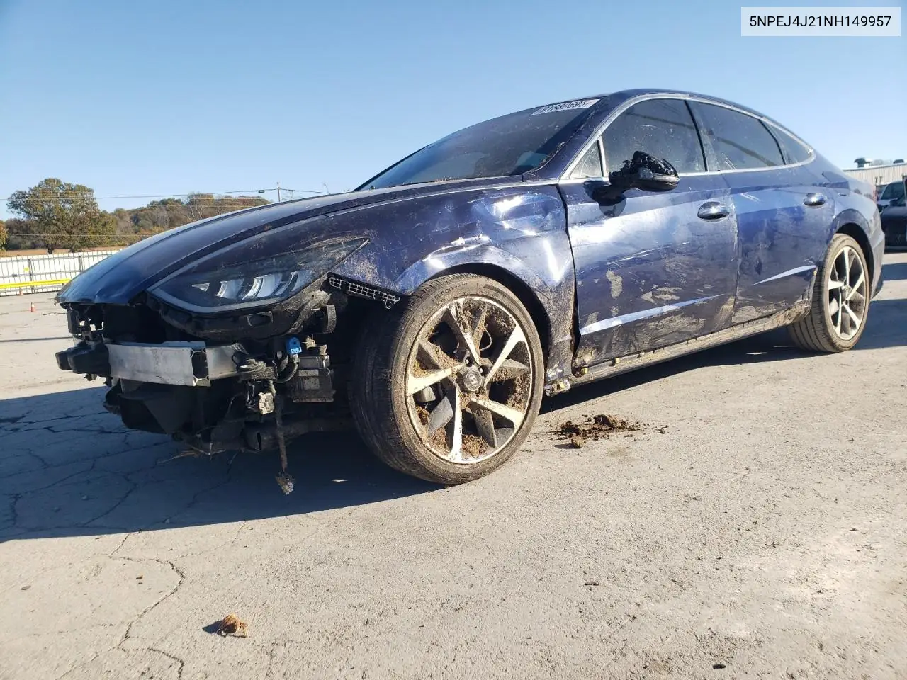 5NPEJ4J21NH149957 2022 Hyundai Sonata Sel Plus
