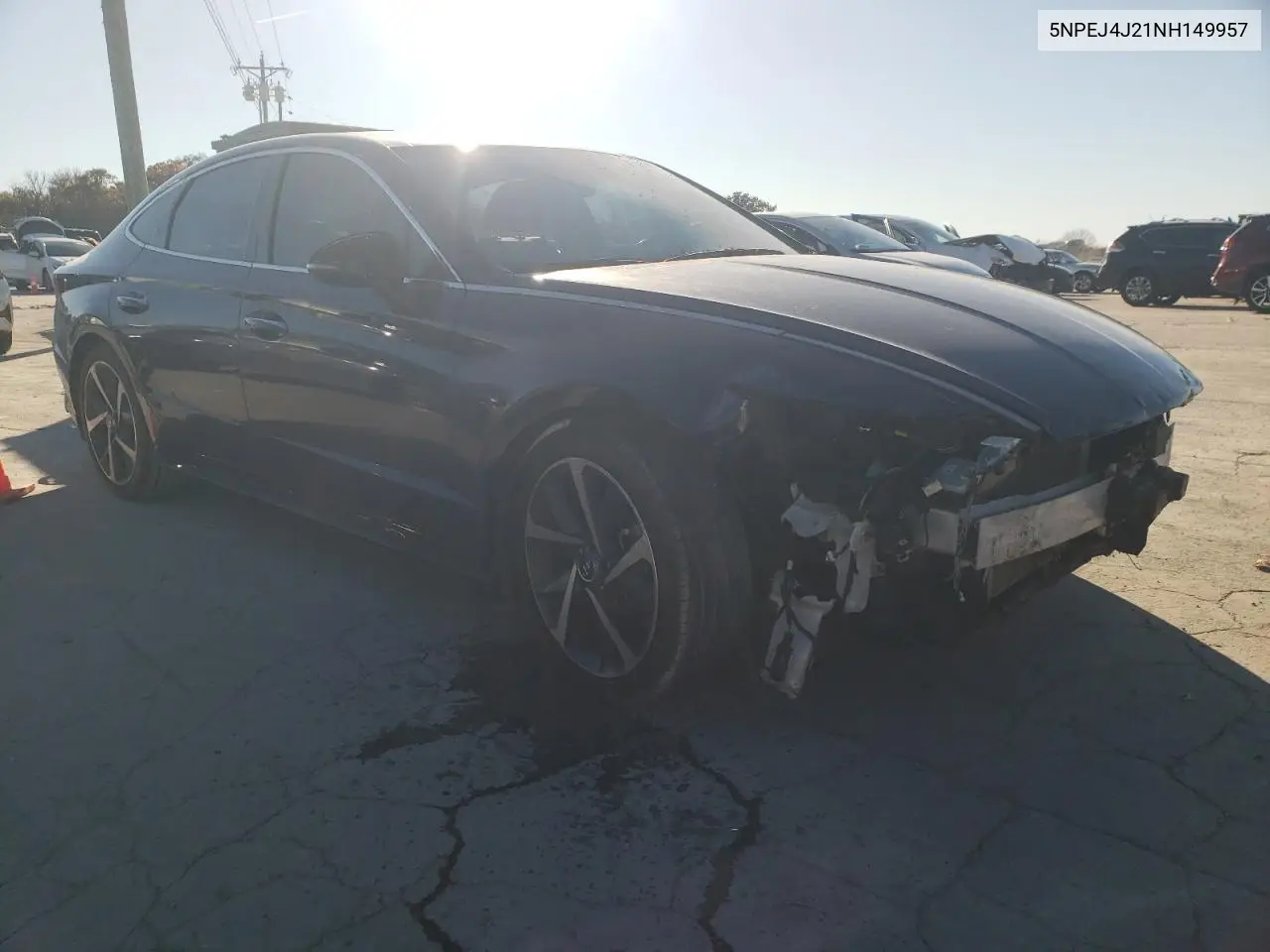 5NPEJ4J21NH149957 2022 Hyundai Sonata Sel Plus