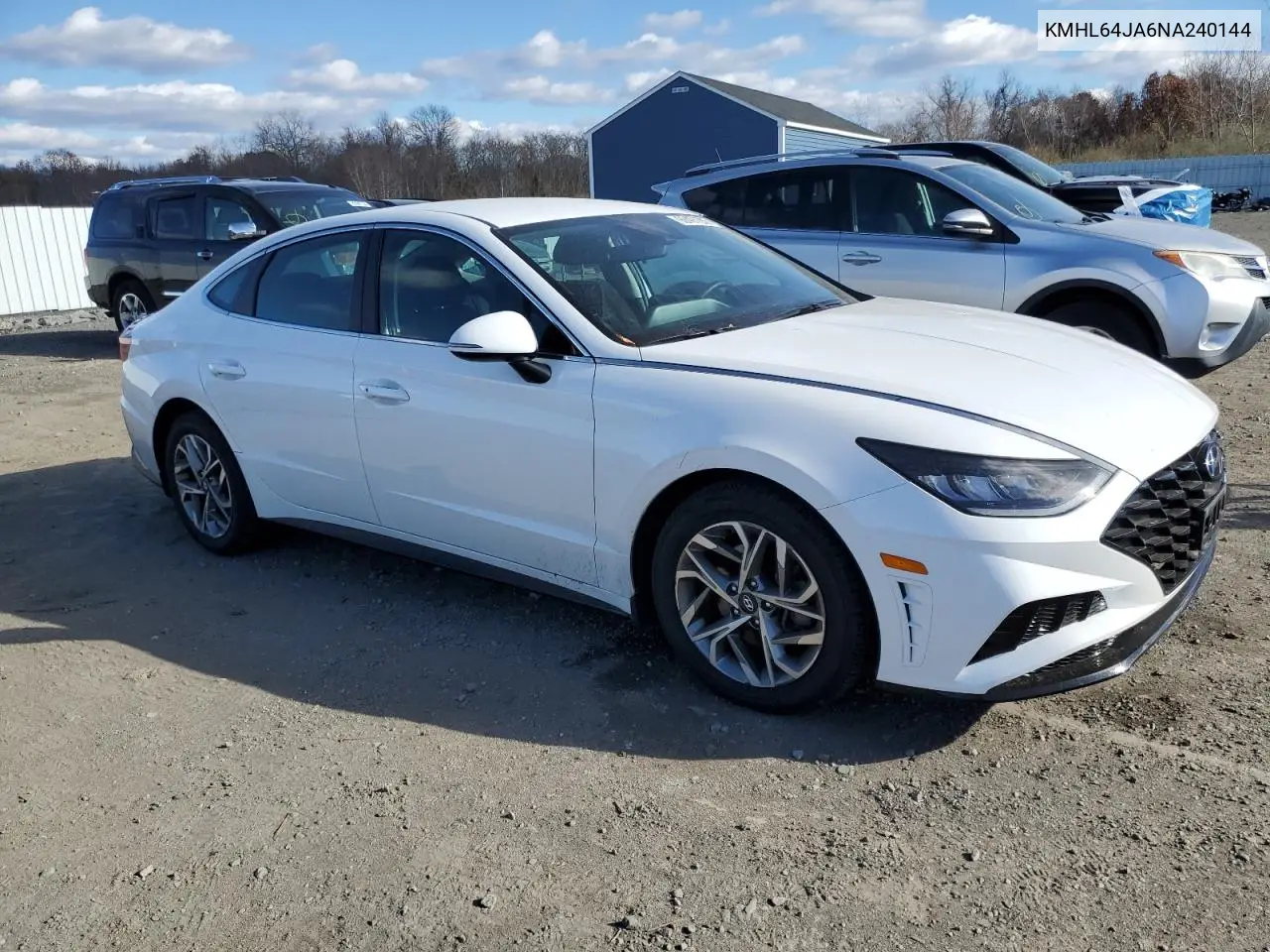 KMHL64JA6NA240144 2022 Hyundai Sonata Sel