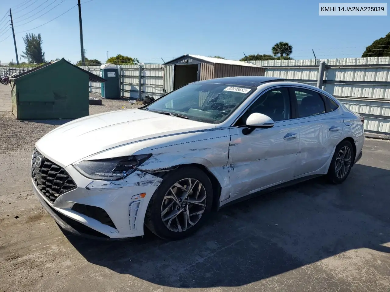 KMHL14JA2NA225039 2022 Hyundai Sonata Sel