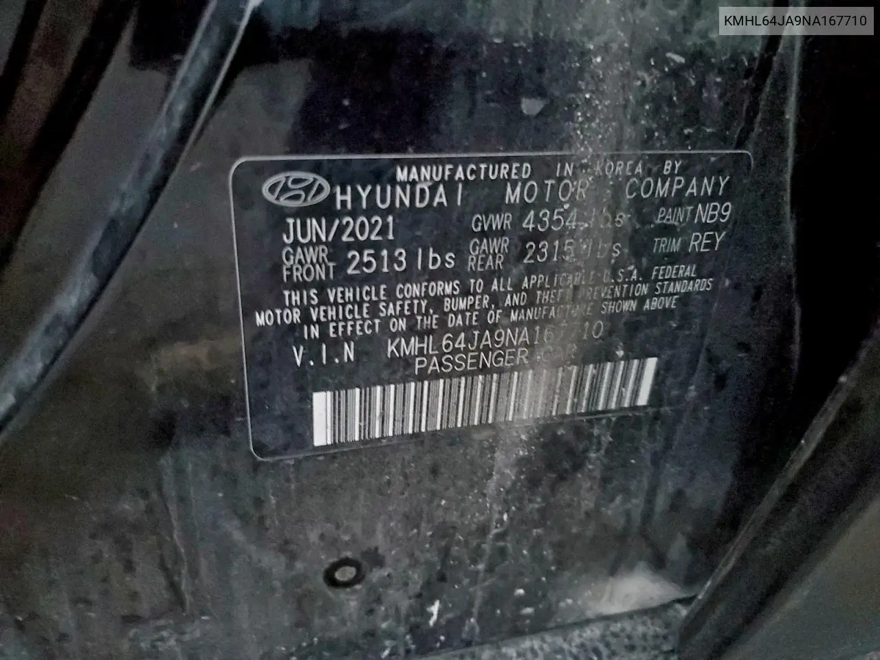KMHL64JA9NA167710 2022 Hyundai Sonata Sel