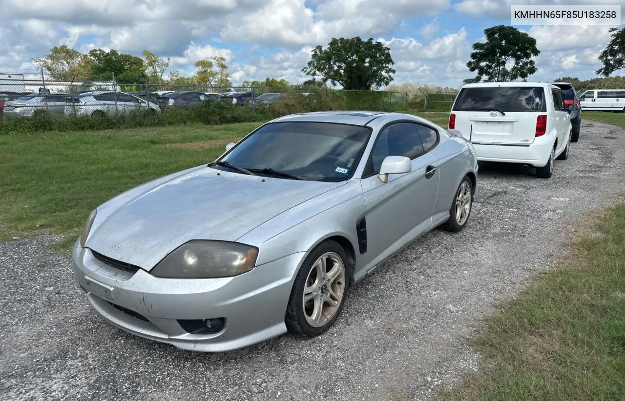 KMHHN65F85U183258 2005 Hyundai Tiburon Gt