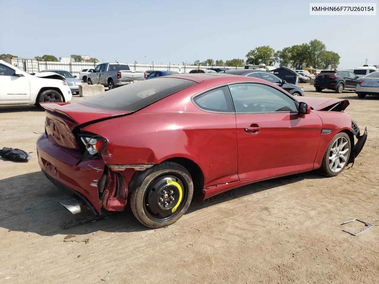 KMHHN66F77U260154 2007 Hyundai Tiburon Gt