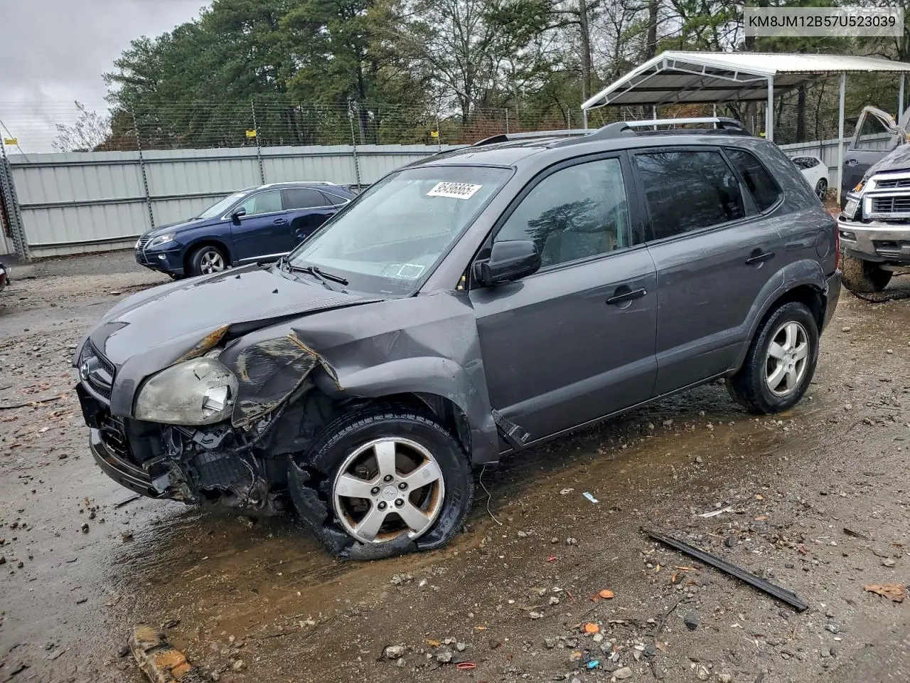 KM8JM12B57U523039 2007 Hyundai Tucson Gls