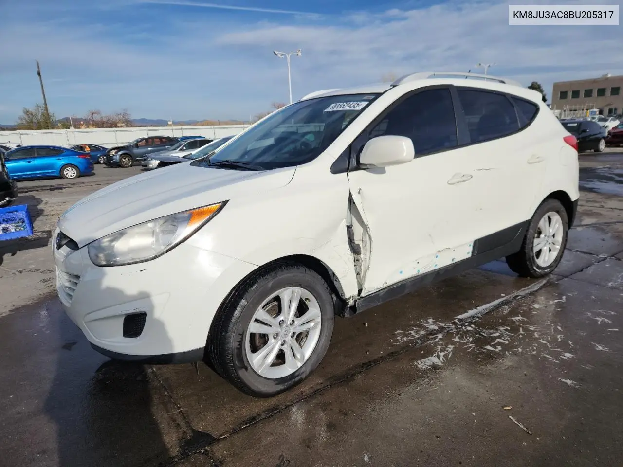 KM8JU3AC8BU205317 2011 Hyundai Tucson Gls