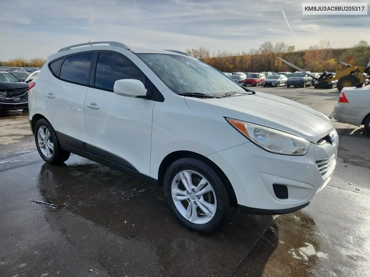 KM8JU3AC8BU205317 2011 Hyundai Tucson Gls