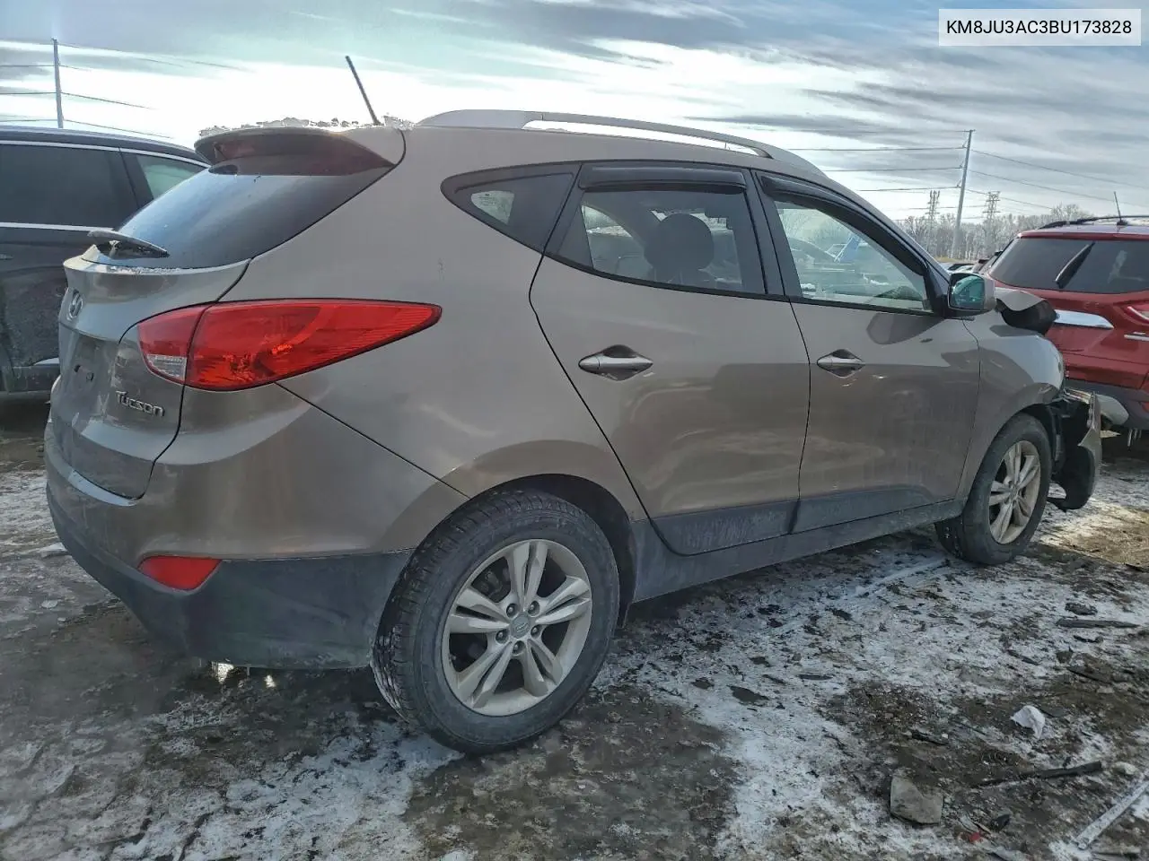 KM8JU3AC3BU173828 2011 Hyundai Tucson Gls