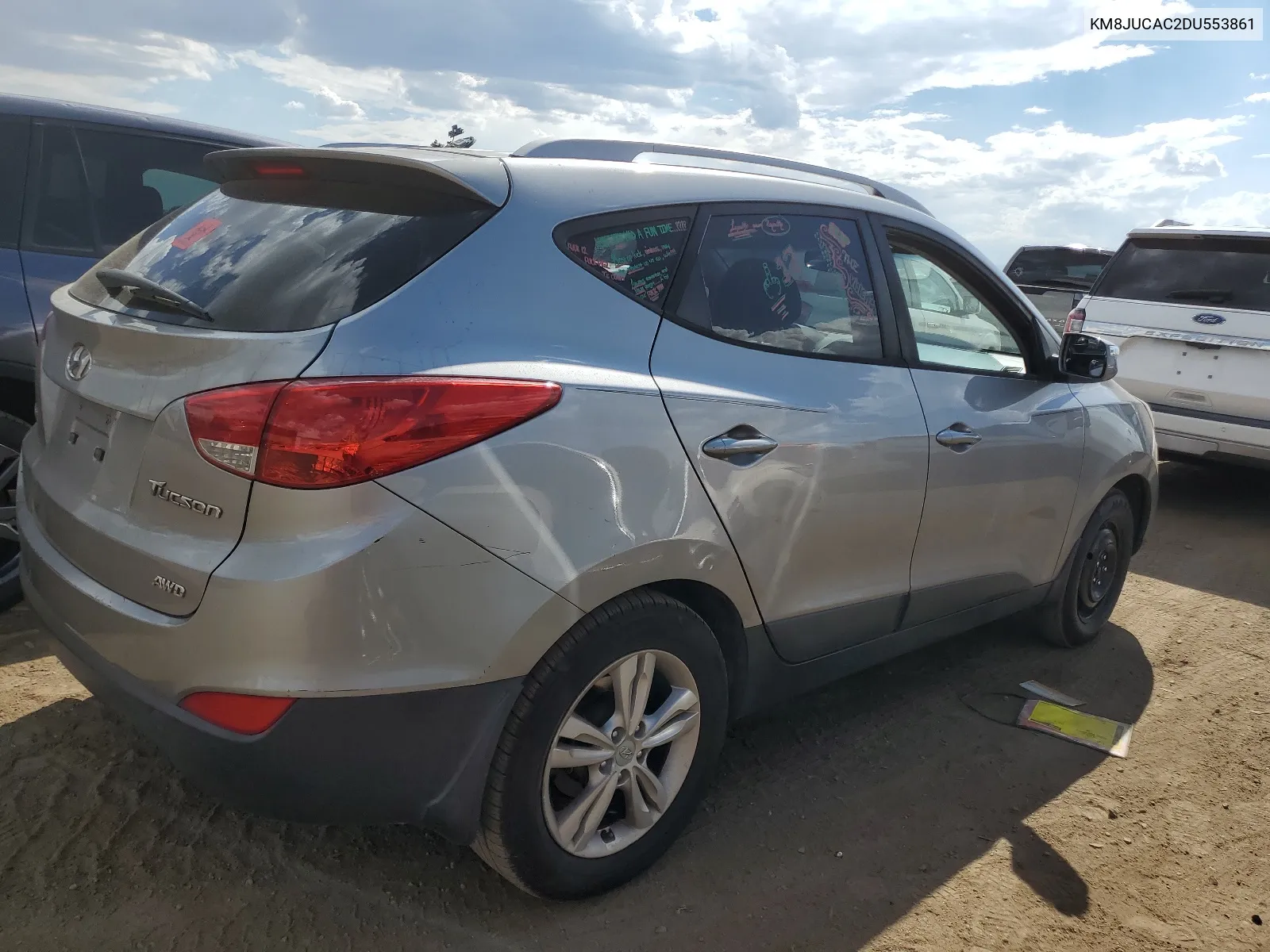 2013 Hyundai Tucson Gls VIN: KM8JUCAC2DU553861 Lot: 67334034