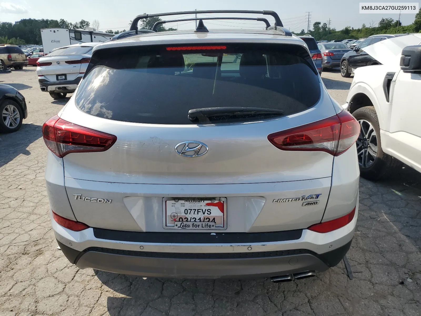 KM8J3CA27GU259113 2016 Hyundai Tucson Limited