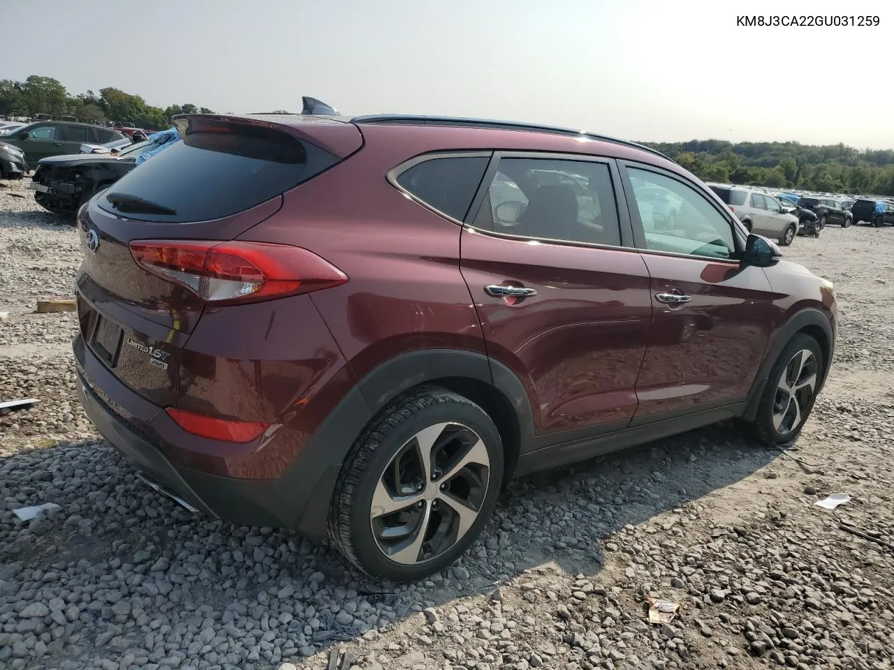 KM8J3CA22GU031259 2016 Hyundai Tucson Limited