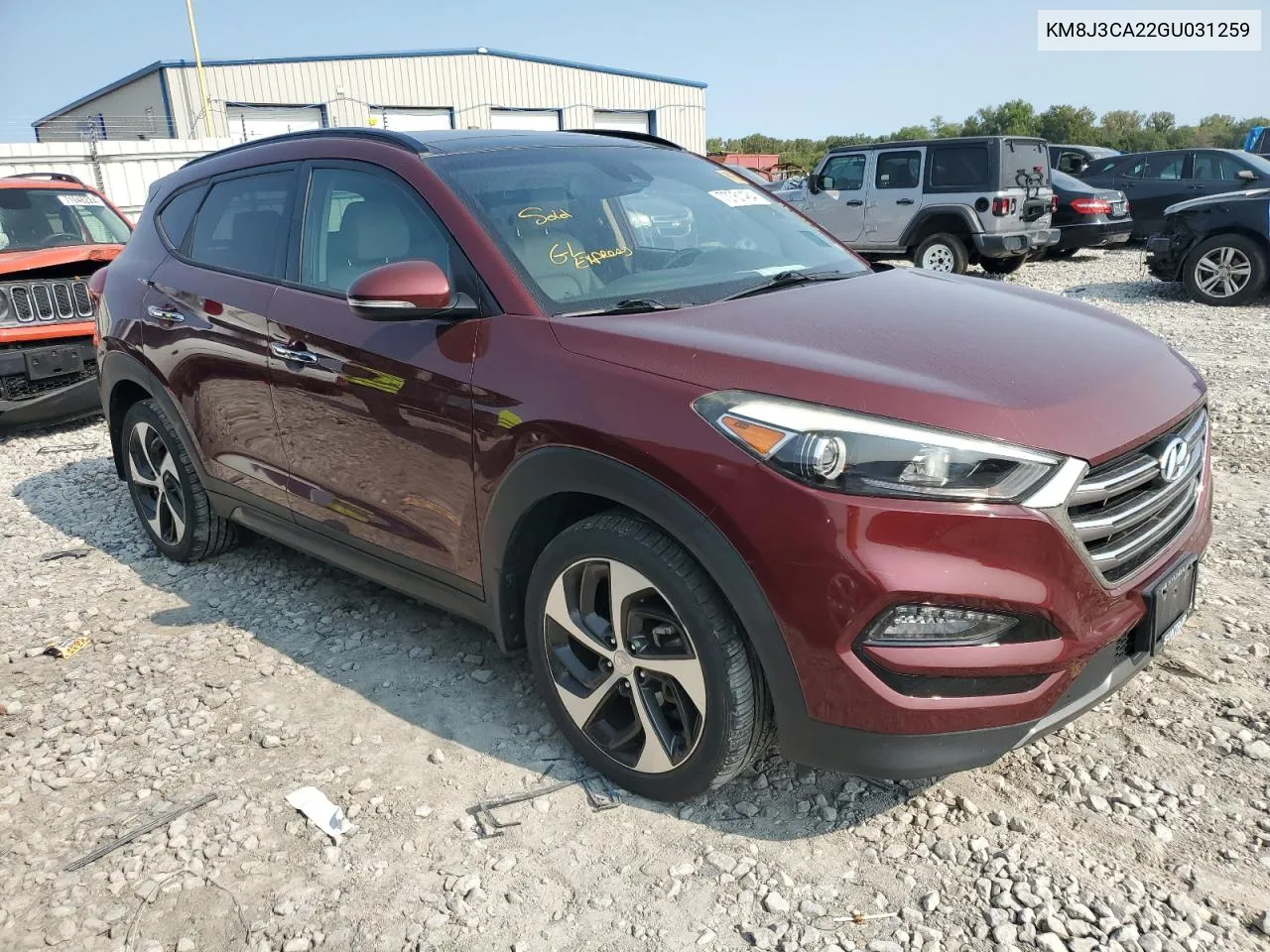 KM8J3CA22GU031259 2016 Hyundai Tucson Limited