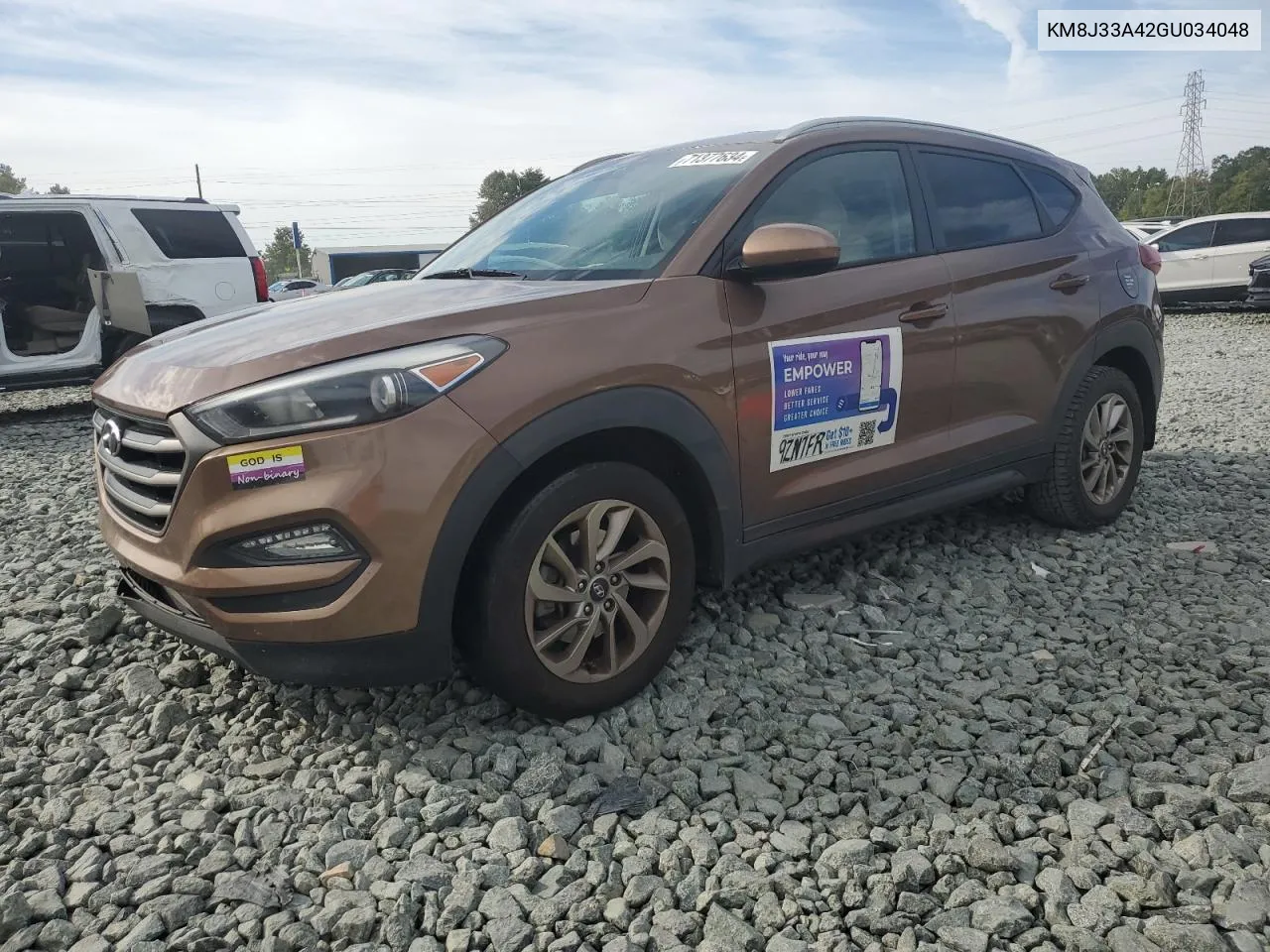 KM8J33A42GU034048 2016 Hyundai Tucson Limited