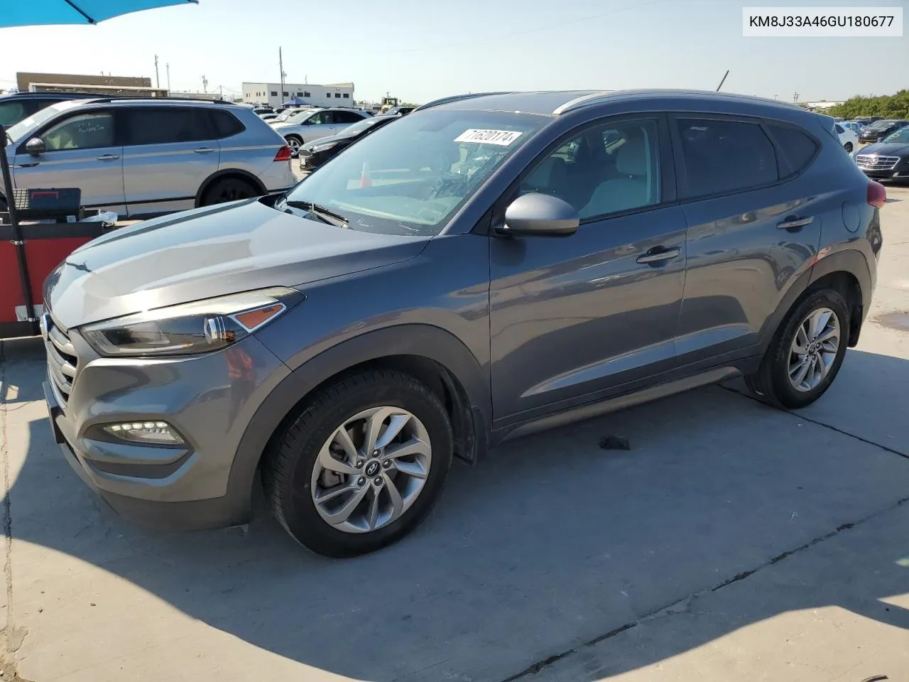 2016 Hyundai Tucson Limited VIN: KM8J33A46GU180677 Lot: 71620174