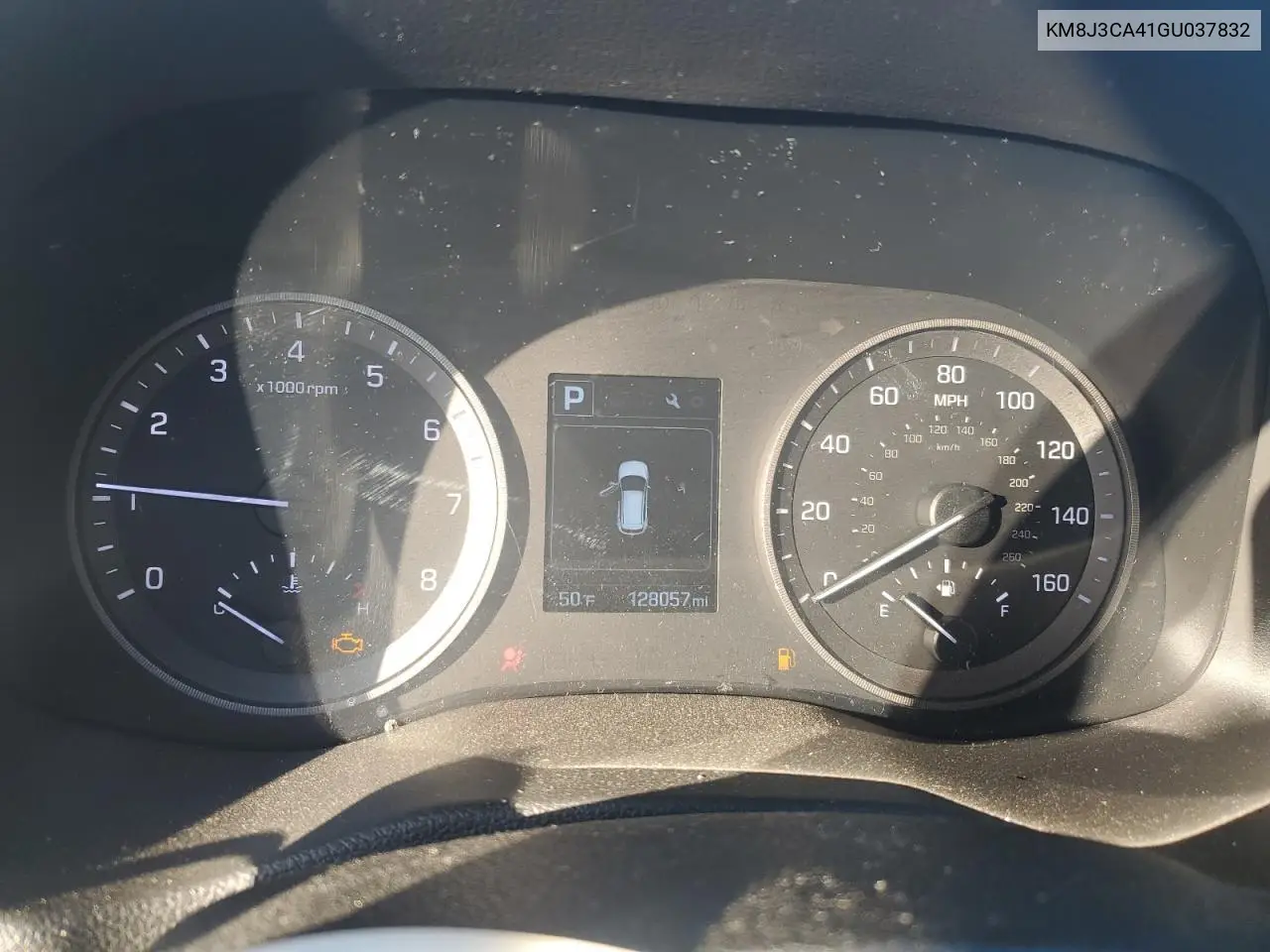 KM8J3CA41GU037832 2016 Hyundai Tucson Limited