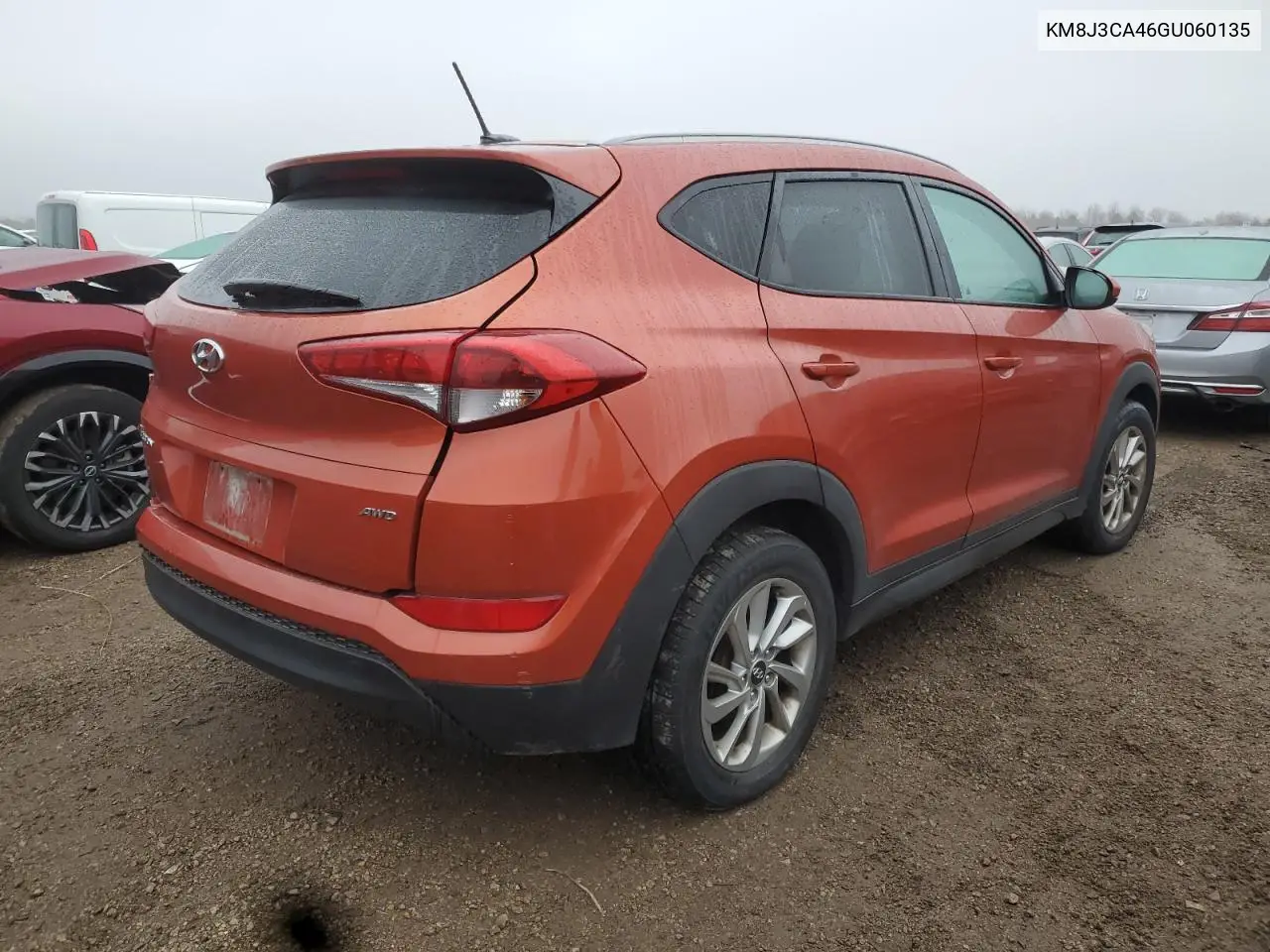 KM8J3CA46GU060135 2016 Hyundai Tucson Limited