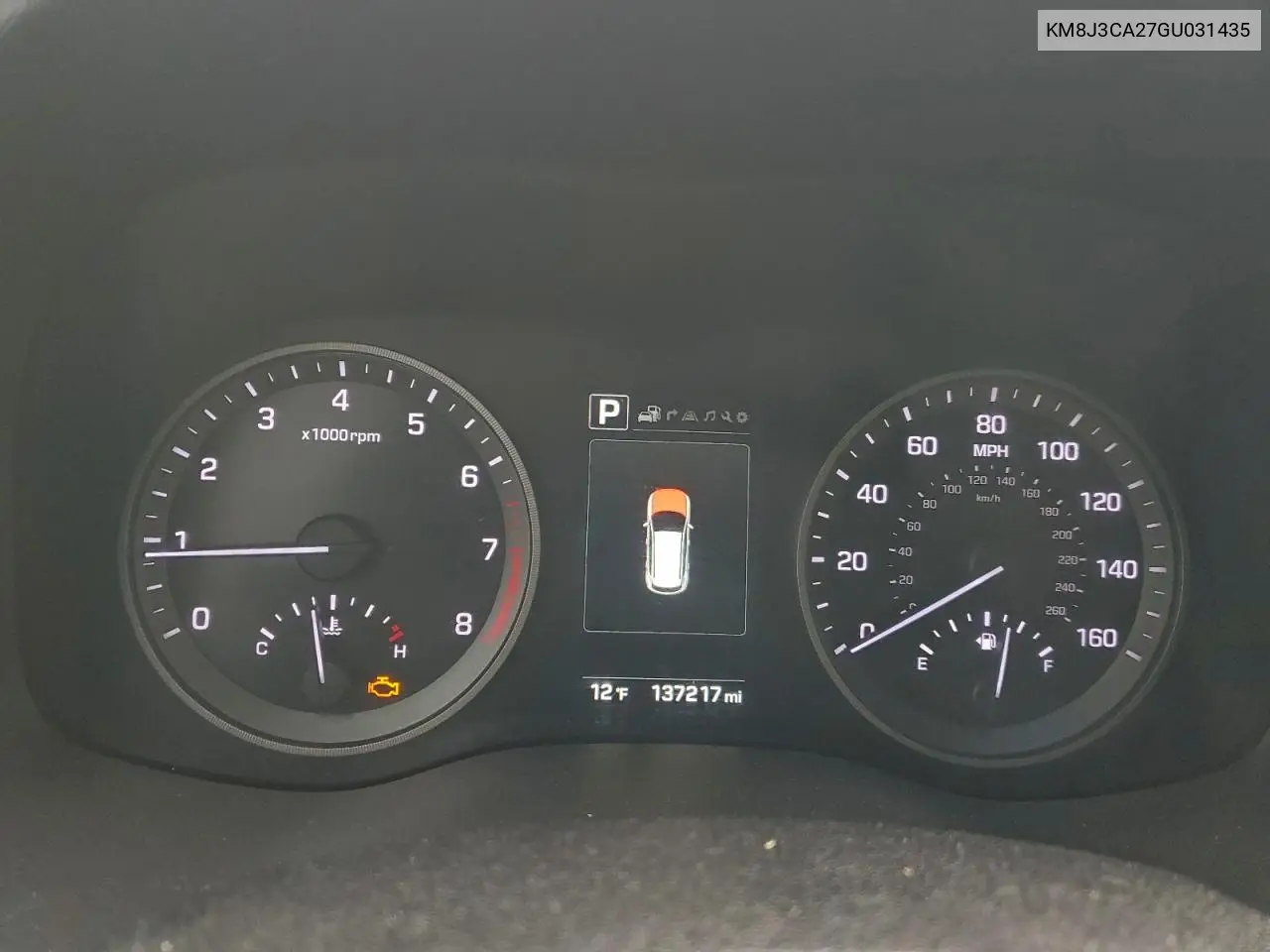KM8J3CA27GU031435 2016 Hyundai Tucson Limited