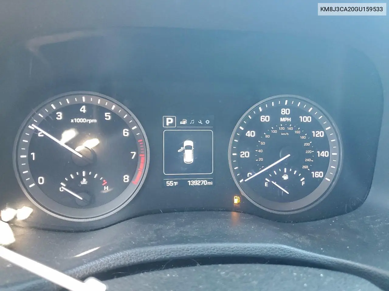 KM8J3CA20GU159533 2016 Hyundai Tucson Limited