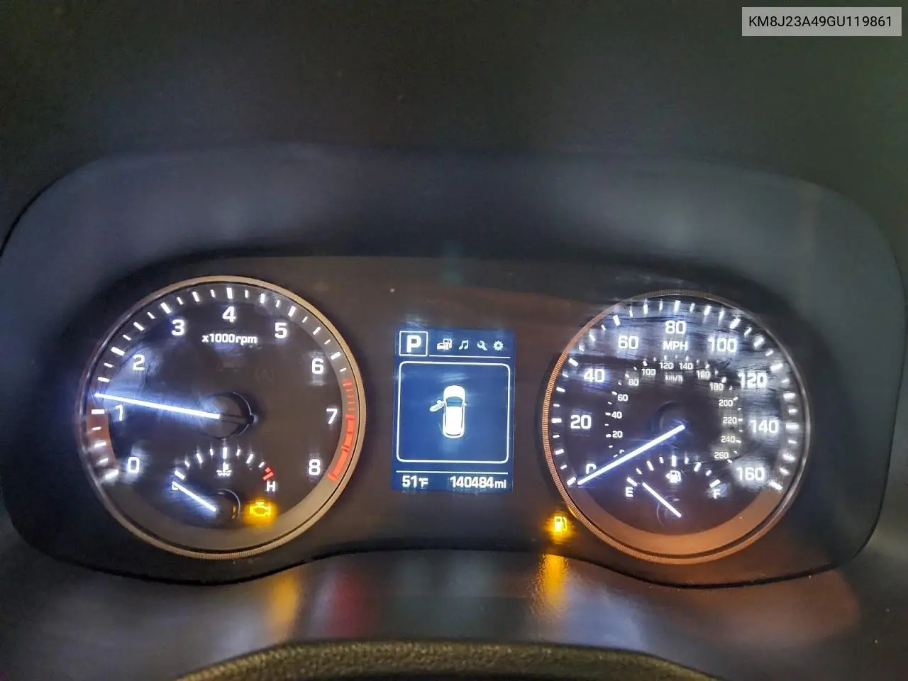 KM8J23A49GU119861 2016 Hyundai Tucson Se