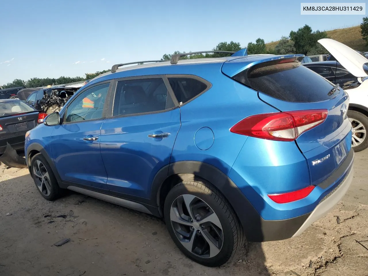 2017 Hyundai Tucson Limited VIN: KM8J3CA28HU311429 Lot: 69930424