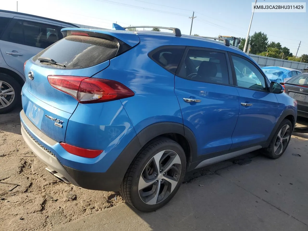 2017 Hyundai Tucson Limited VIN: KM8J3CA28HU311429 Lot: 69930424