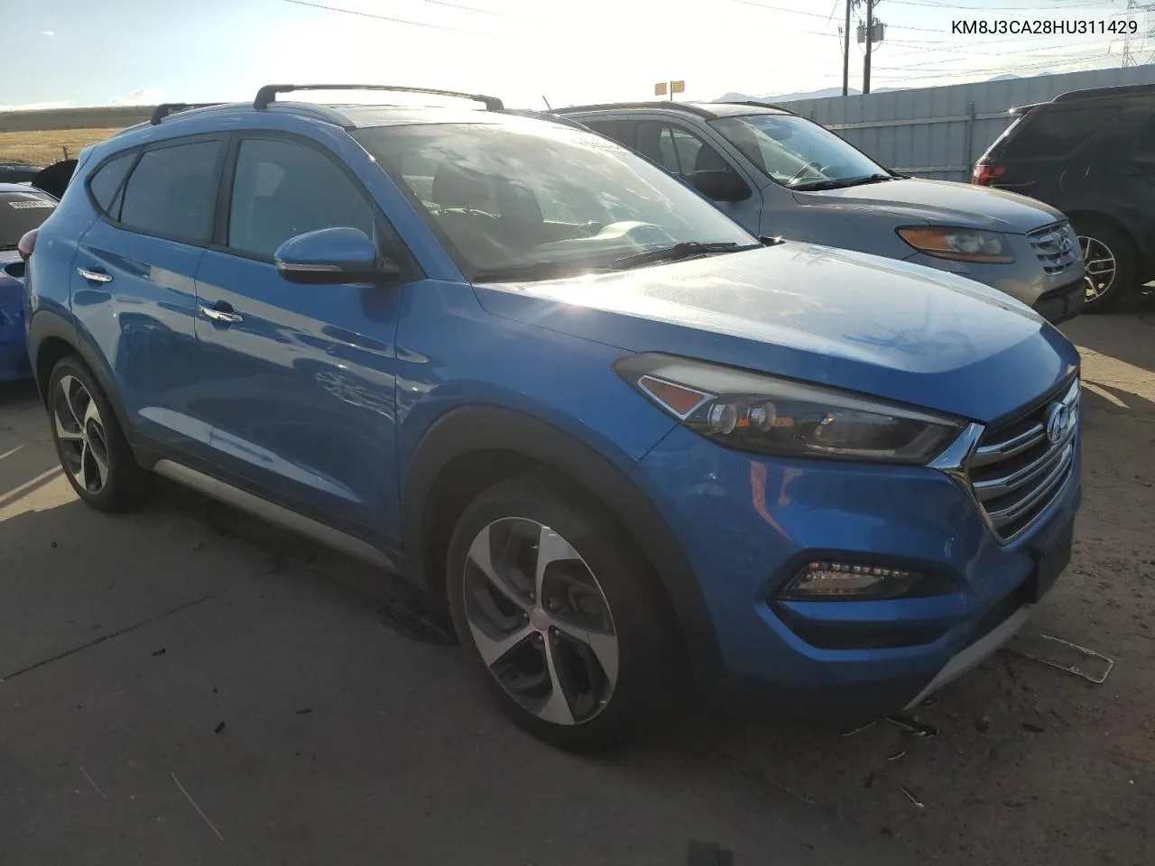 2017 Hyundai Tucson Limited VIN: KM8J3CA28HU311429 Lot: 69930424