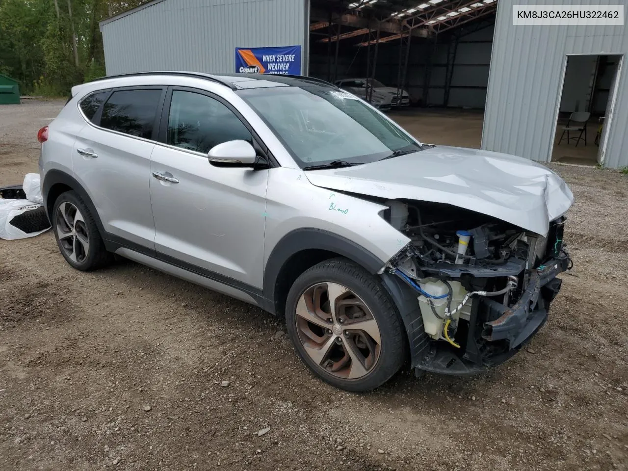 KM8J3CA26HU322462 2017 Hyundai Tucson Limited