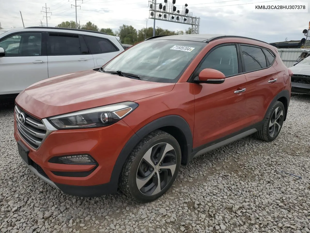 KM8J3CA28HU307378 2017 Hyundai Tucson Limited