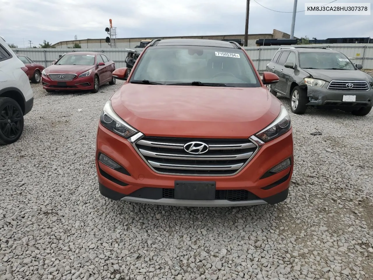 KM8J3CA28HU307378 2017 Hyundai Tucson Limited