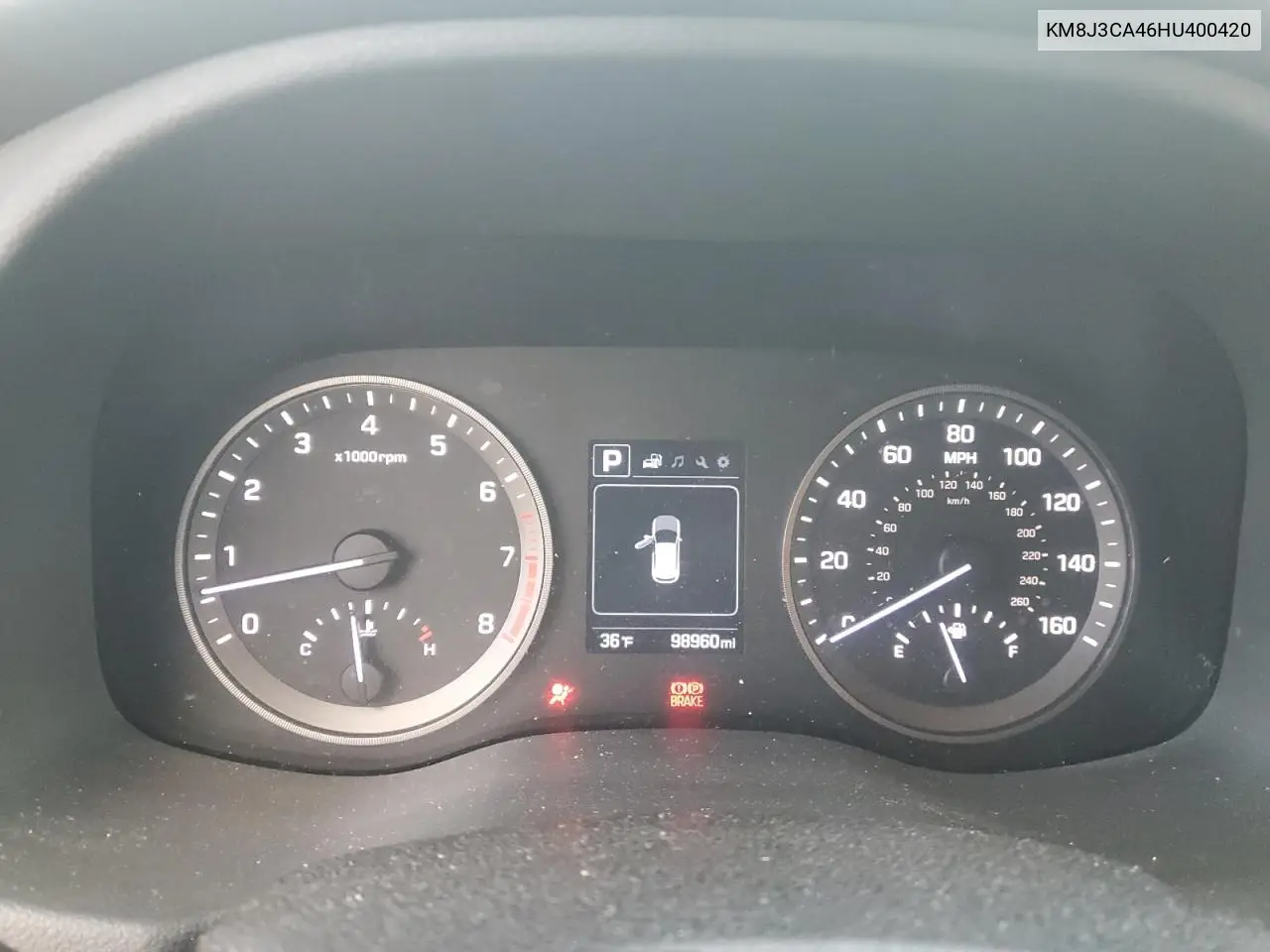 KM8J3CA46HU400420 2017 Hyundai Tucson Limited