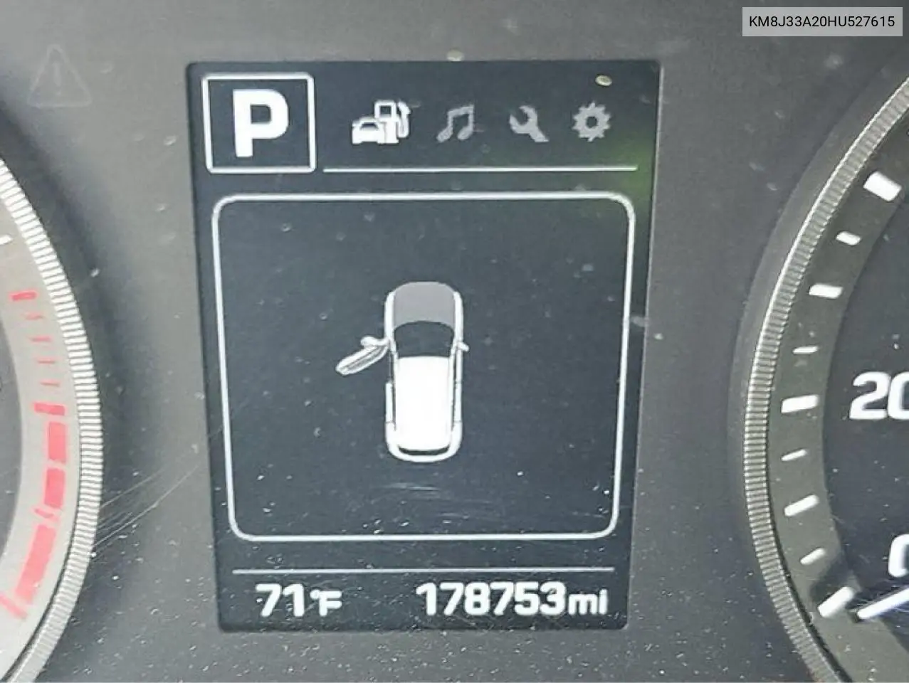 KM8J33A20HU527615 2017 Hyundai Tucson Limited