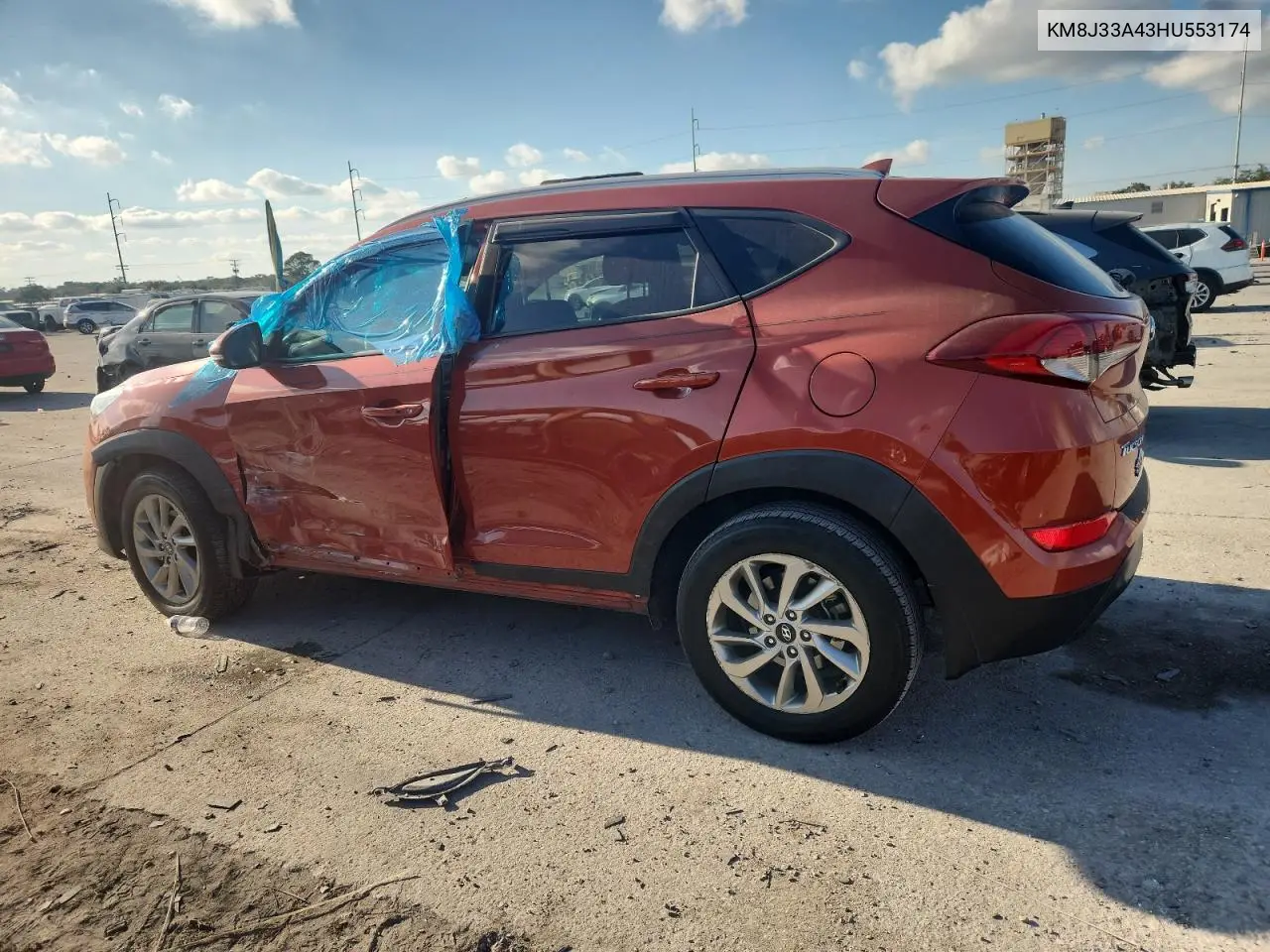 KM8J33A43HU553174 2017 Hyundai Tucson Limited