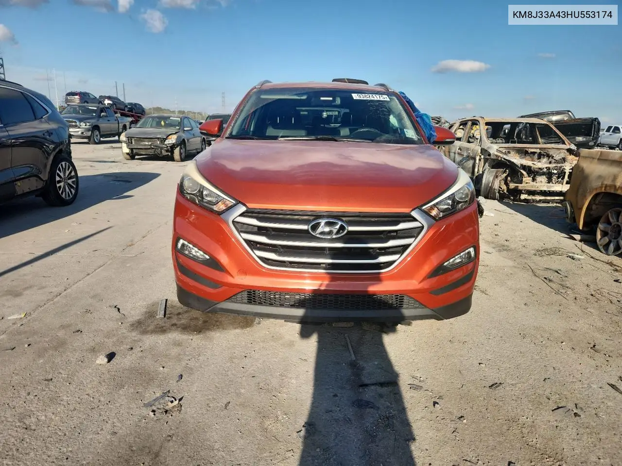 KM8J33A43HU553174 2017 Hyundai Tucson Limited