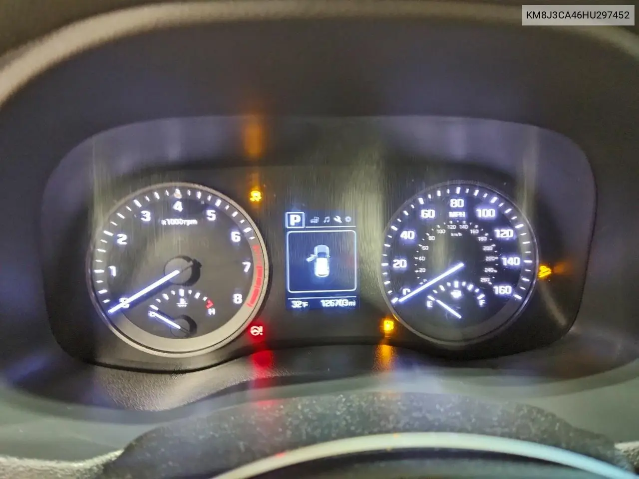 KM8J3CA46HU297452 2017 Hyundai Tucson Limited