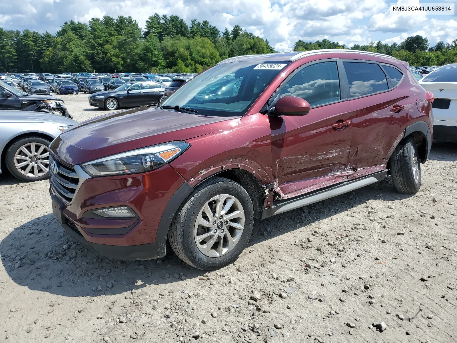 KM8J3CA41JU653814 2018 Hyundai Tucson Sel