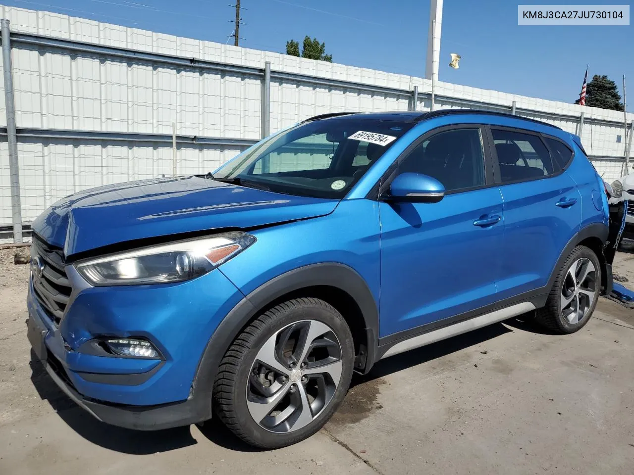 2018 Hyundai Tucson Value VIN: KM8J3CA27JU730104 Lot: 69195784