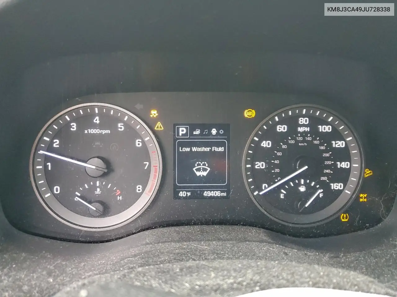 KM8J3CA49JU728338 2018 Hyundai Tucson Sel