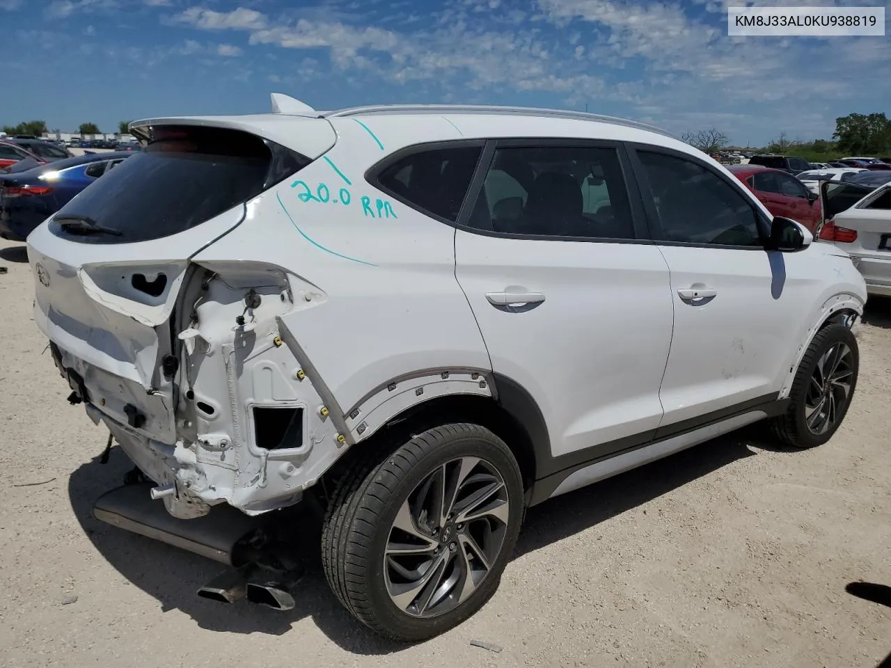 KM8J33AL0KU938819 2019 Hyundai Tucson Limited