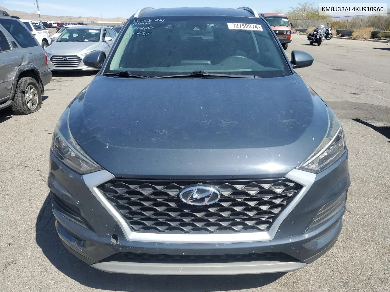 2019 Hyundai Tucson Limited VIN: KM8J33AL4KU910960 Lot: 72750074