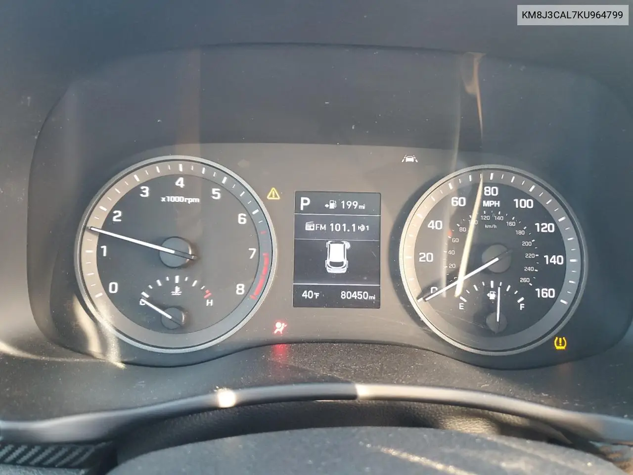 KM8J3CAL7KU964799 2019 Hyundai Tucson Limited