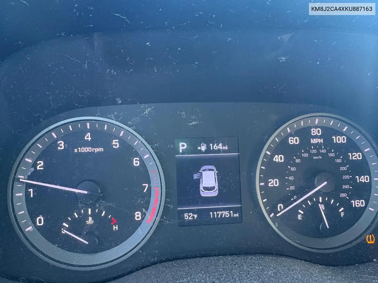 KM8J2CA4XKU887163 2019 Hyundai Tucson Se