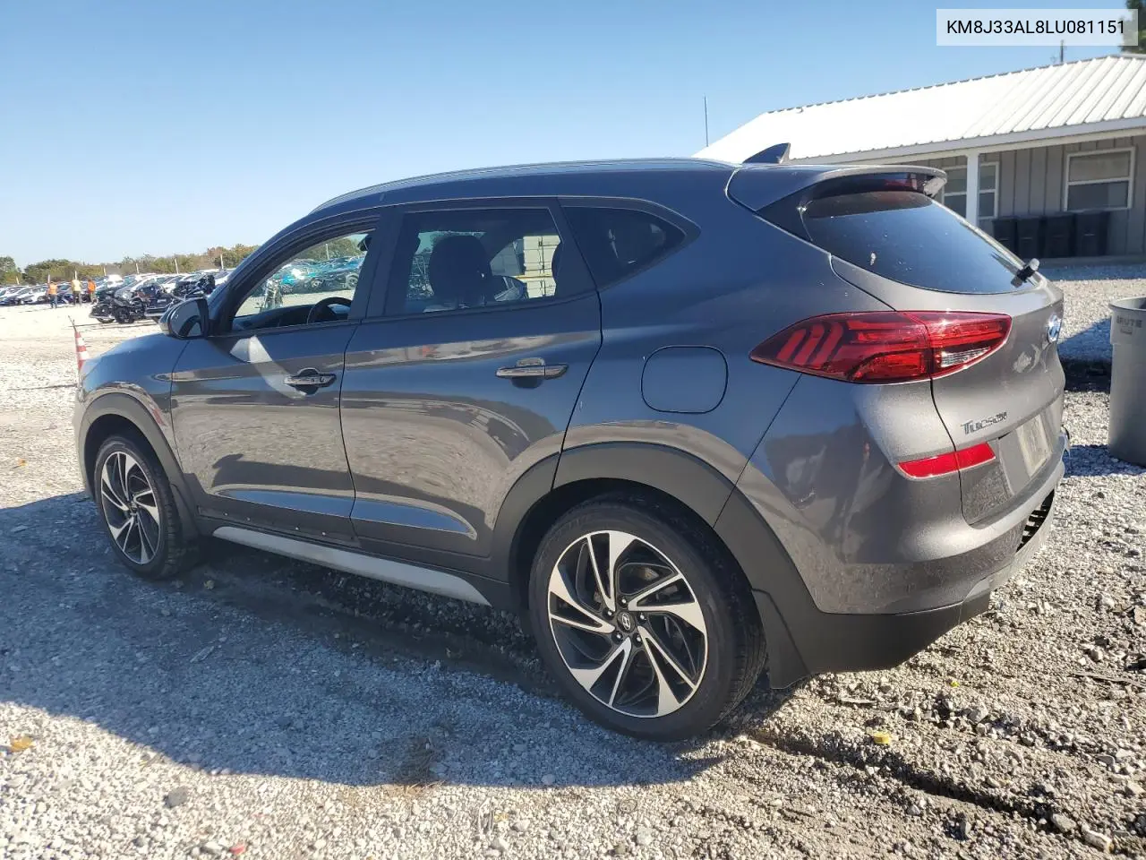 KM8J33AL8LU081151 2020 Hyundai Tucson Limited