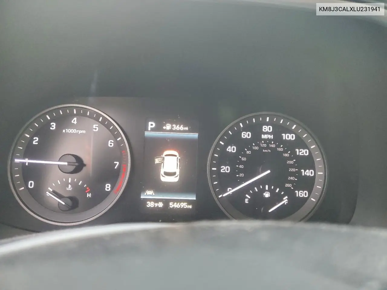 KM8J3CALXLU231941 2020 Hyundai Tucson Limited