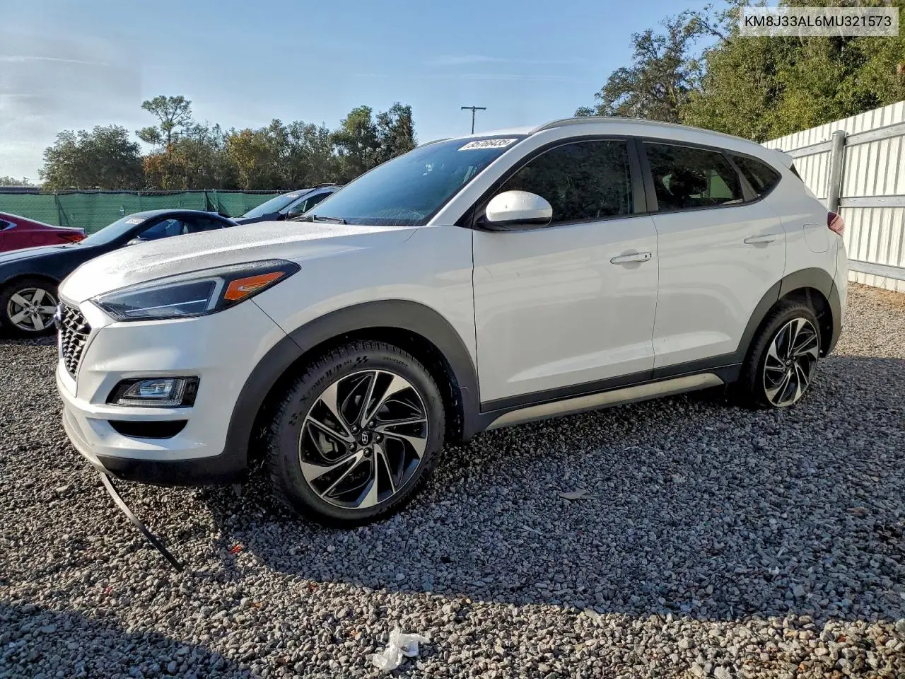 KM8J33AL6MU321573 2021 Hyundai Tucson Limited